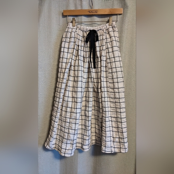 Corey Lynn Calter Dresses & Skirts - NWT XS Anthropologie Corey Lynn Calter Black & White Plaid Gathered Skirt